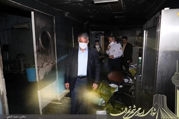 محسن هاشمی در بازدید از محل آتش سوزی کلینیک سینا اطهر: ضرورت رعایت دستورالعمل های ایمنی در ساختمان های قدیمی